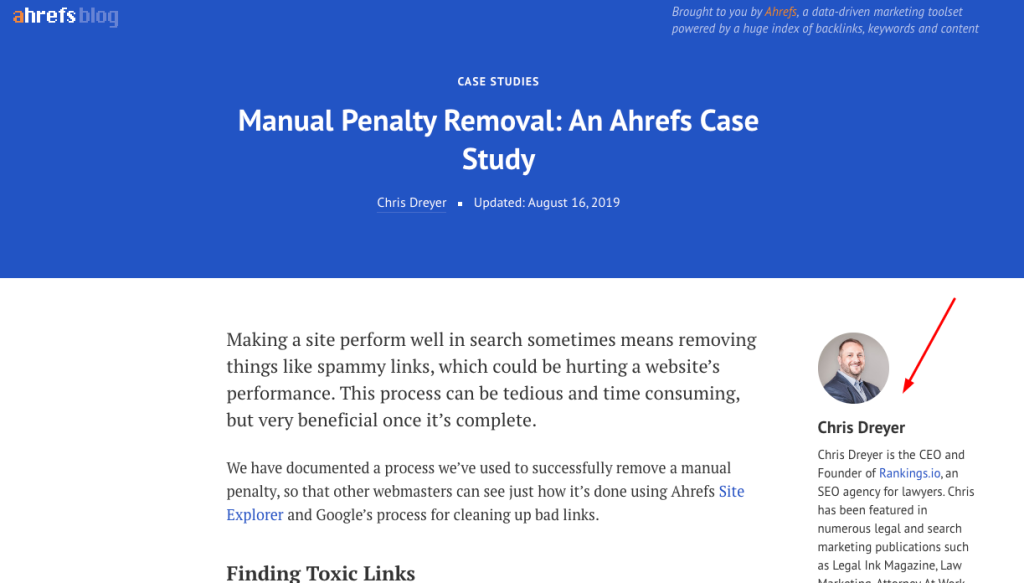  Guest article of Chris Dreyer at ahrefs